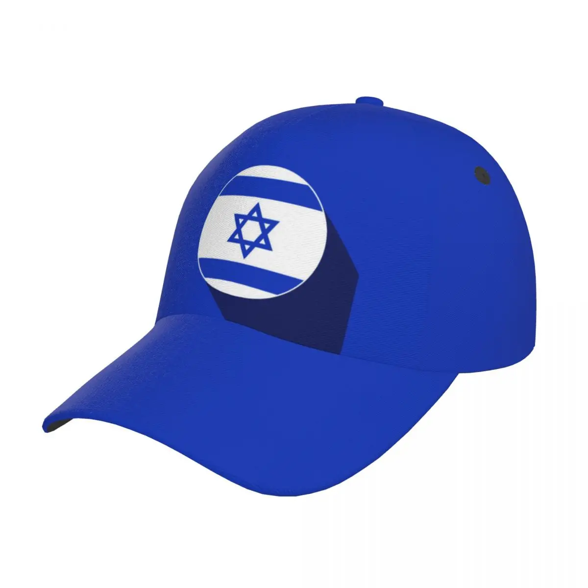 Unisex Outdoor Sport Sunscreen Baseball Hat Running Visor Cap Israel Flag Illustration