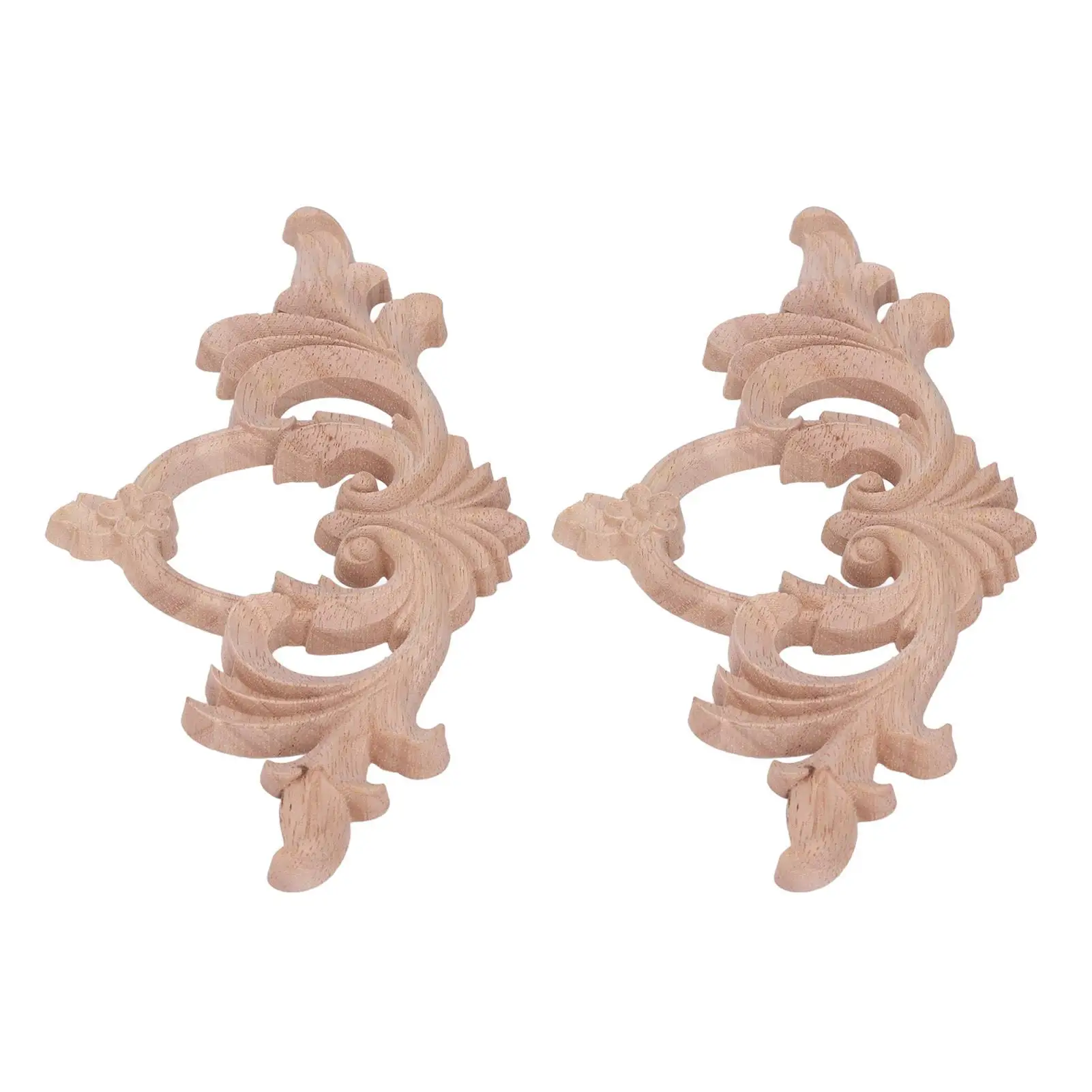 Eco Friendly Flat Bottom Decorative Wood Appliques for Long-Term for house Trim