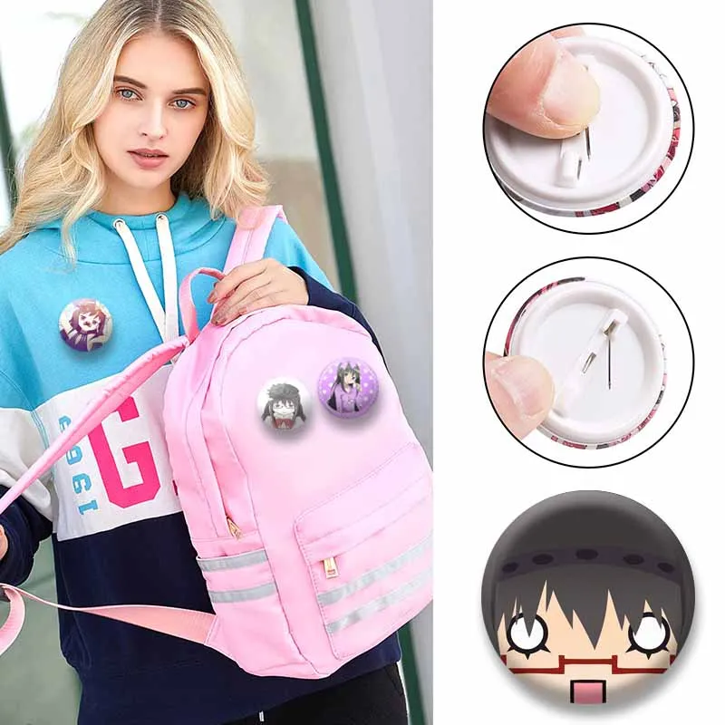 Manga Puella Magi Madoka Magica Enamel Pins Anime Girl Homura Akemi Badge Cartoon Brooch Jewelry Bag Hat Ornaments Friend Gifts