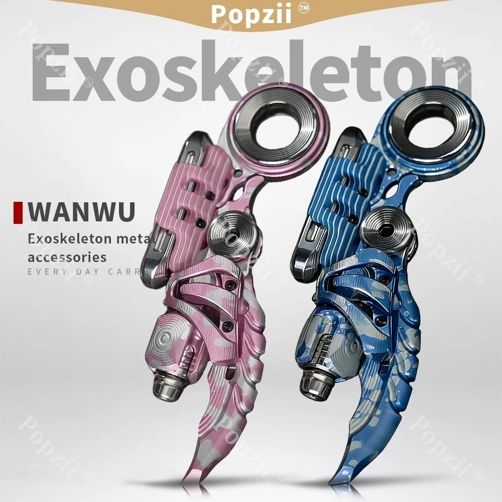 

WANWU EDC Exoskeleton G10 Металлические аксессуары Механический слайдер для снятия стресса Игрушка для взрослых Декомпрессия Push Slider