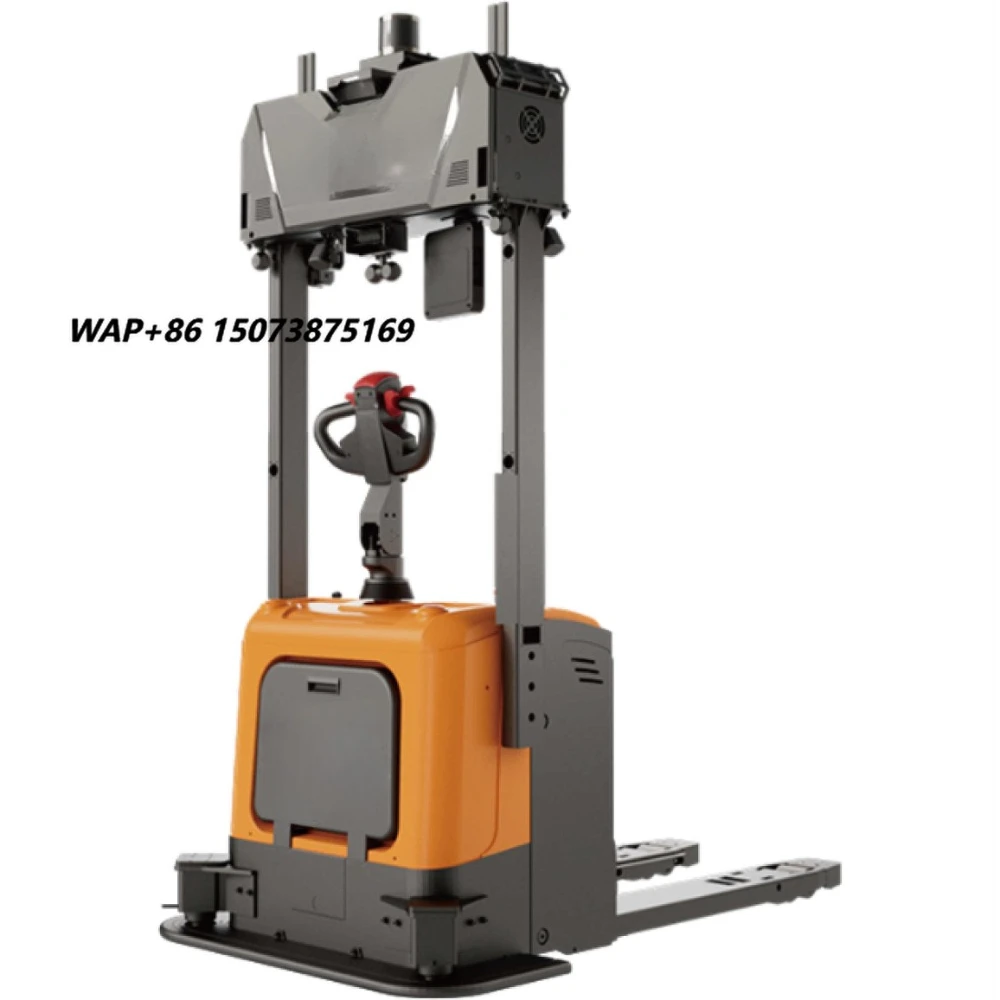 Automated Guided Vehicle (AGV) Unmanned Forklift with  Navigation Material Handling Equipment Robot Carrier for Logistics