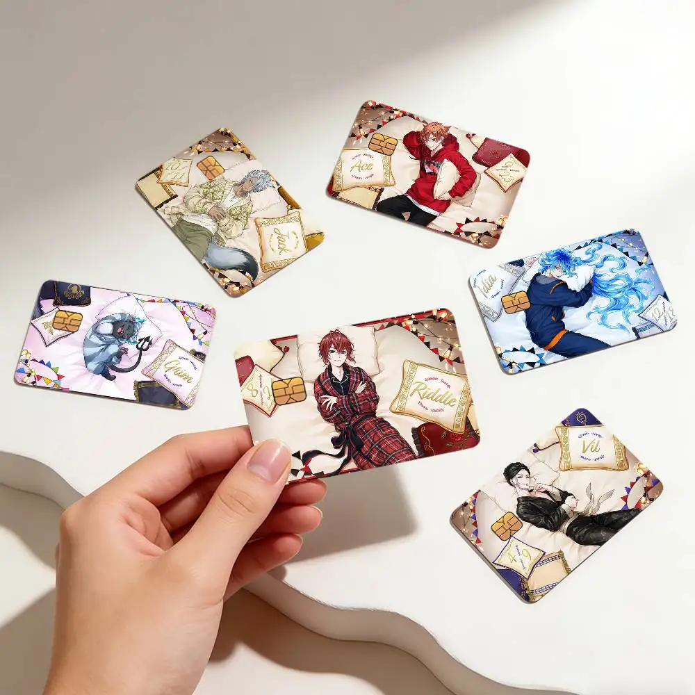 Cozy Card SSR T-Twisted Wonderland Ace Azul Cater Decor Exquisite Card Sticker Debit Credit Bank Cards Skin Cover Gift Student