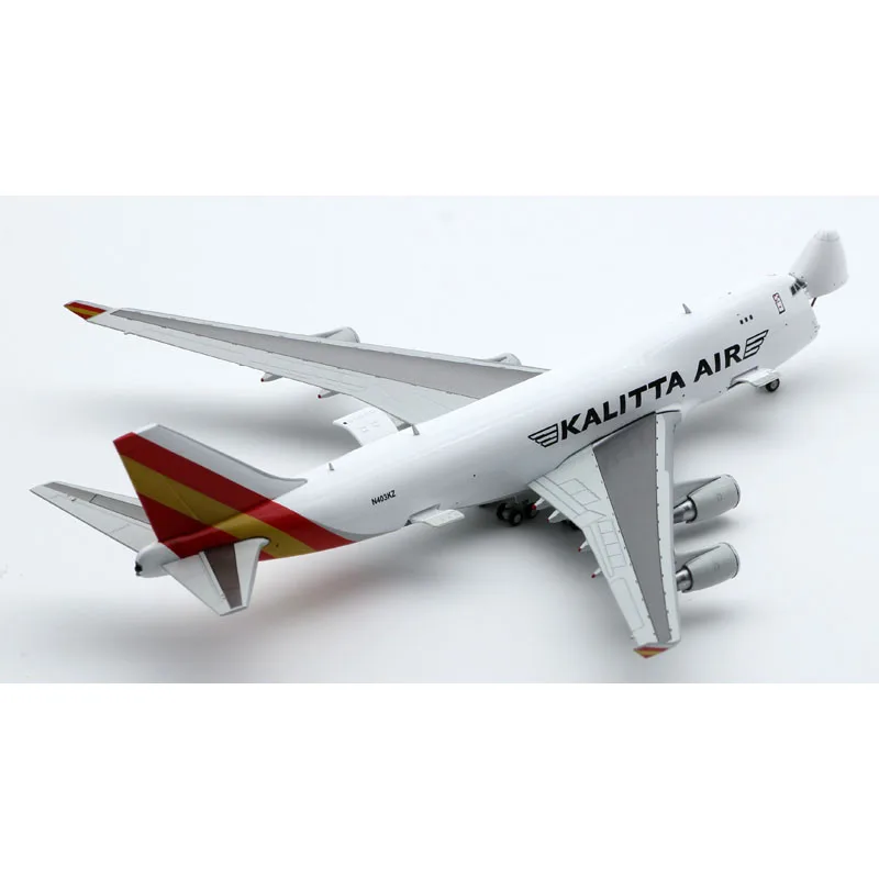 Lh4263c合金収集可能な飛行機ギフトjcスイング1:400 kalitta空気インタラクティブボートB747-400Fダイキャスト航空機ジェットモデルn403kz