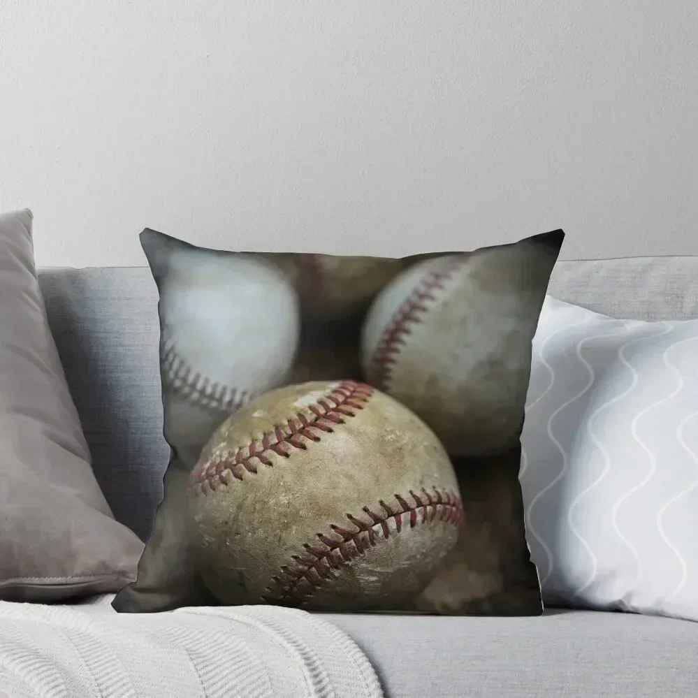 

Old Baseball Throw Pillow Christmas Covers autumn pillowcase Custom Cushion luxury decor pillow