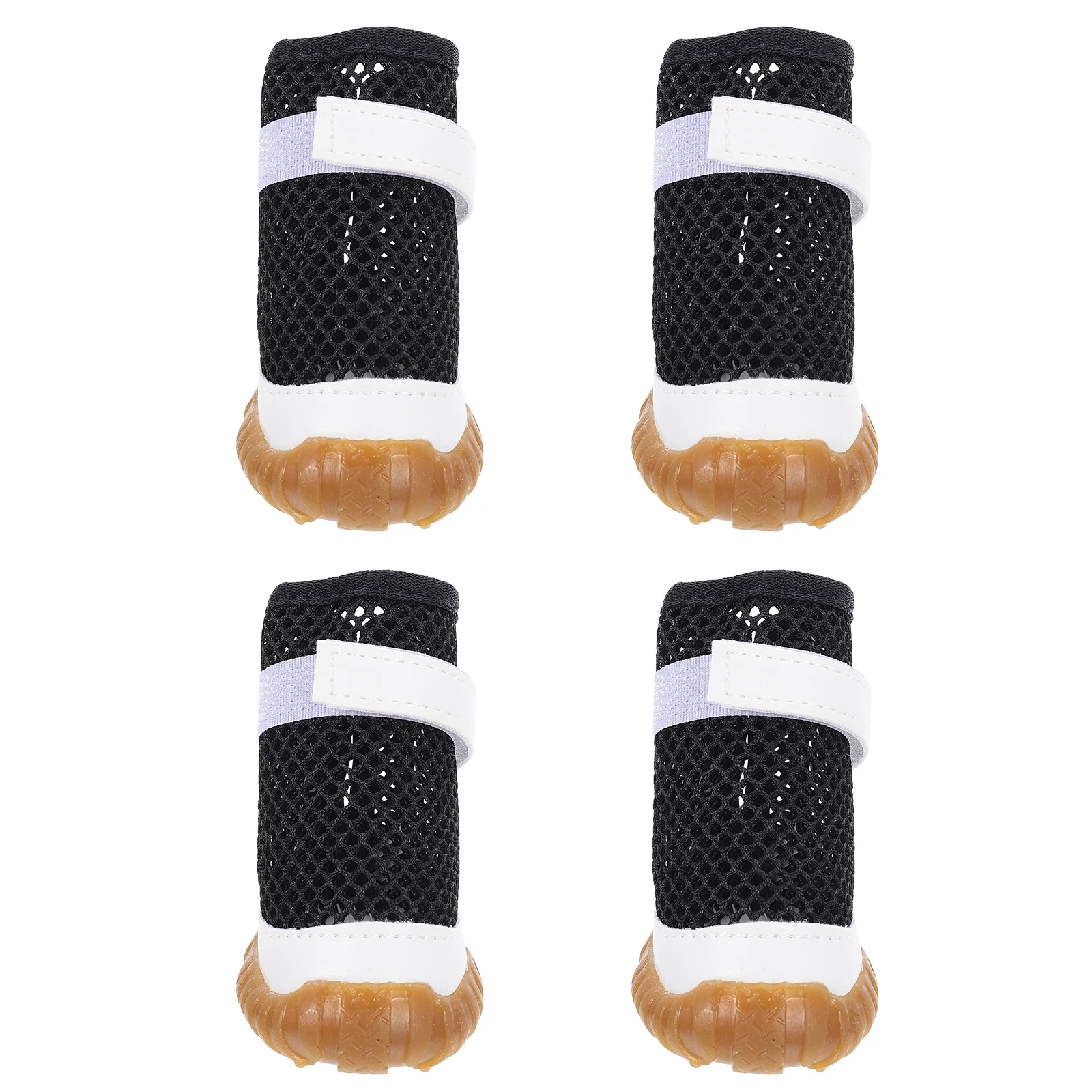 

4Pcs Mesh Dog Summer Boots Breathable Anti Slip Dog Paw Protector Soft Cooling Shoes Summer Puppy Boots Breathable Puppy Shoes