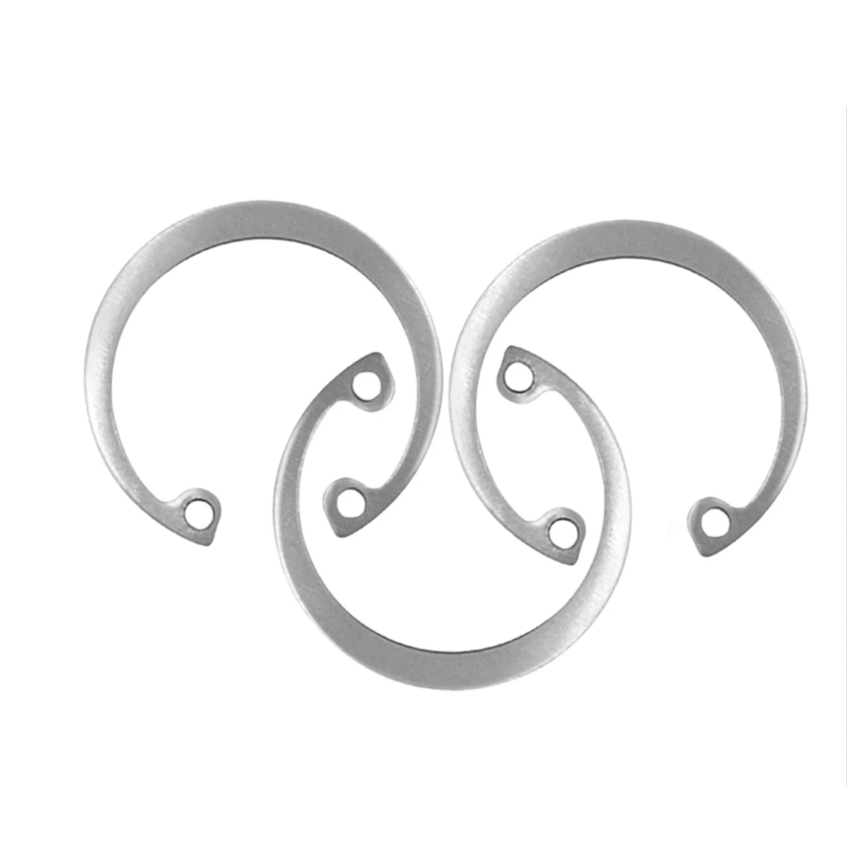 

304 Stainless Steel Hole Enlarged C-Shaped Inner Circlip With Elastic Retainer Ring