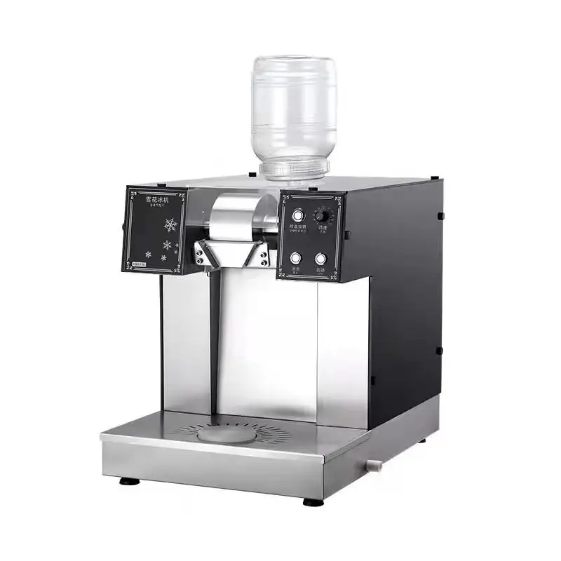 180kg/day Tabletop Commercial Korean Bingsu Machine Milk Drink Red Wine Snowflake Ice Maker Sponge Snow Ice Shaving Machine