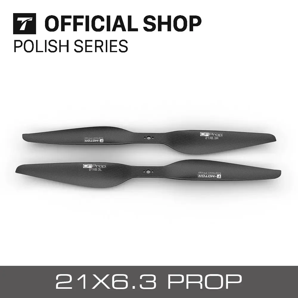 

T-Motor CF prop P21*6.3 Prop-2PCS/PAIR 100% Carbon Fiber Propeller for Commerical Drone UAV Aircraft