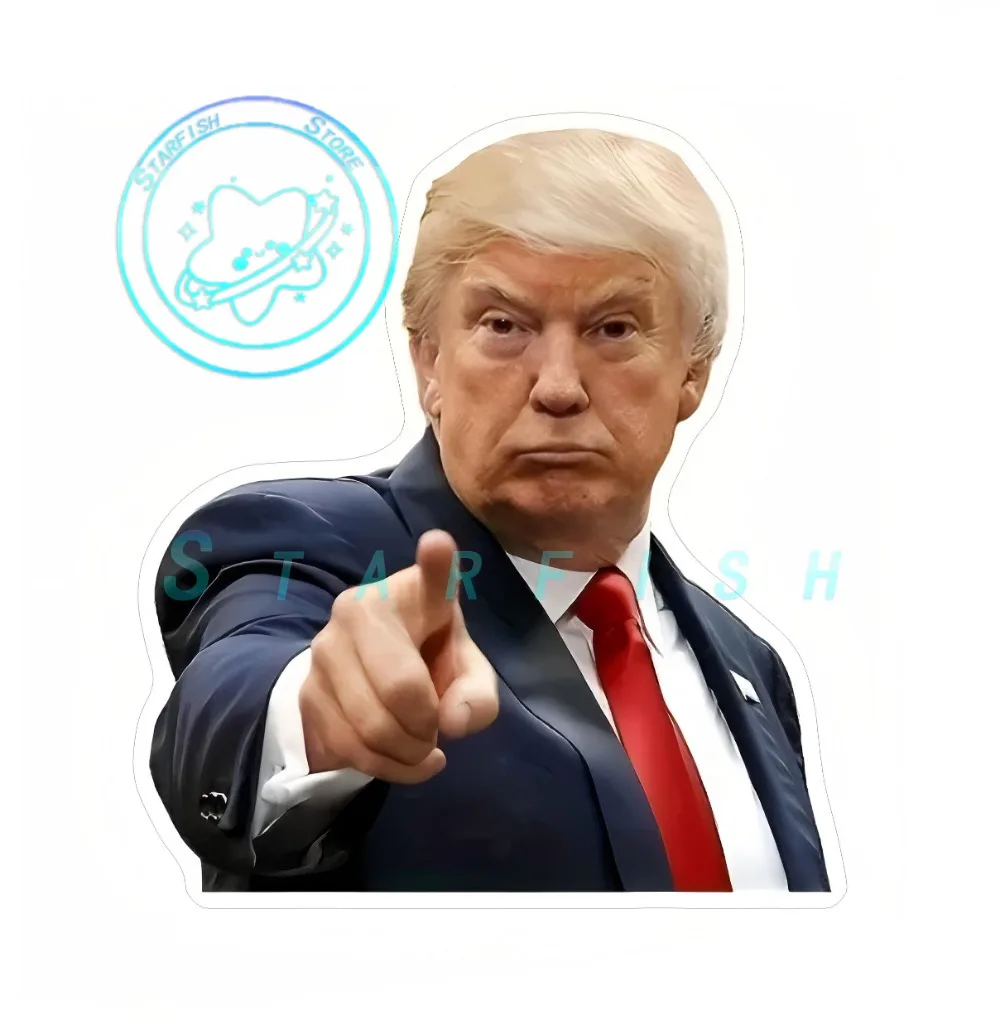 Trump Fun Car Stickers Waterproof Sunscreen DIY Car Windows Side Car Windshield Sunscreen Personalized Decoration PVC Material