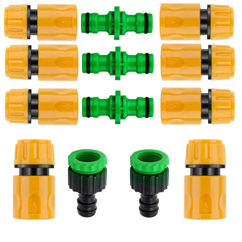 

13 Pcs Plastic Garden Hose Tap Connector Kit for Join Garden Hose Pipe Tube