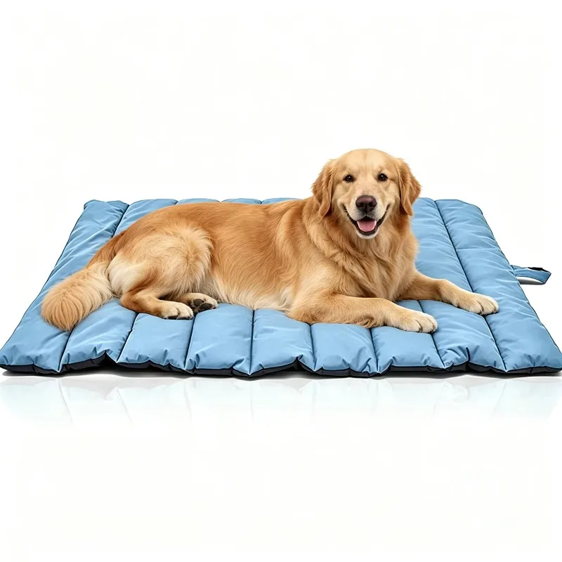 

Travel Pet Bed Mat Moisture-Proof Waterproof Bite-Resistant Rectangular Summer Pet Cooling Mat Foldable Dog Cushion