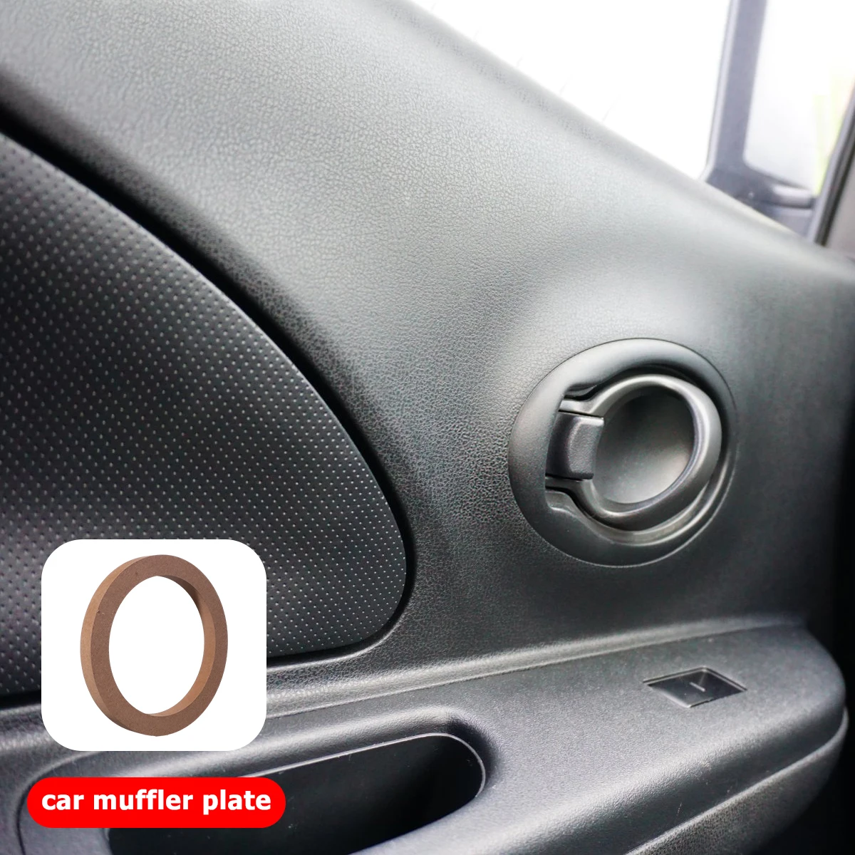

2Pcs 6.5 Inch Wooden Speaker Pad Car Shock-Proof Mounting Ring Auto Sound Insulation Mat for Door Panel Protection Car