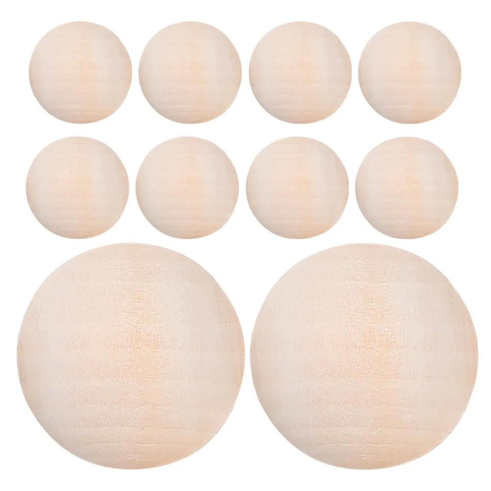 

20 шт. необработанных деревянных шаров, натуральные маленькие заготовки для поделок, DIY-росписи, изготовления украшений, декора в стиле фермерского дома, рождественских украшений