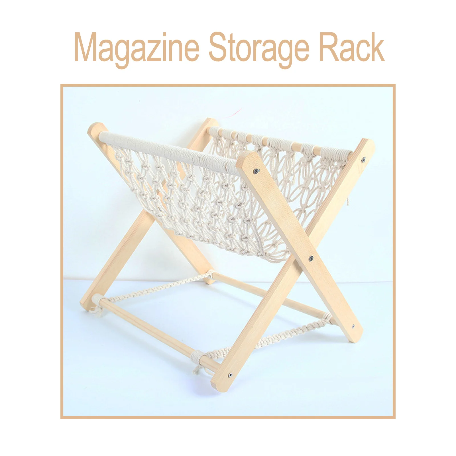 

1Pcs Wood Desktop Storage Holder Magazine Rack Compact Adjustable Tabletop Display for Office Home Magazine Storage Rack