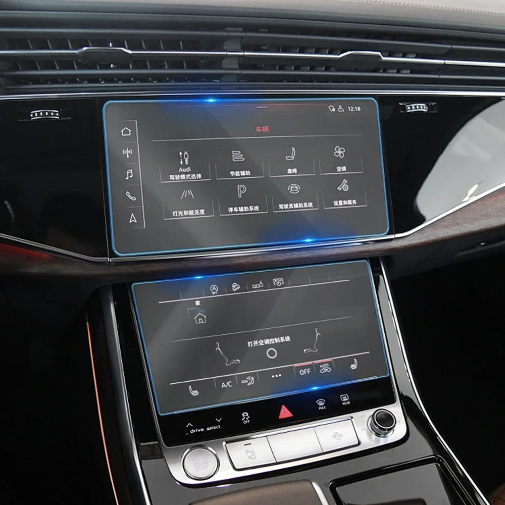 For Audi Q7 2019 2020 2021 Car Dashboard Instrument Panel Multimedia GPS Navigation LCD Screen Tempered Glass Protective Film