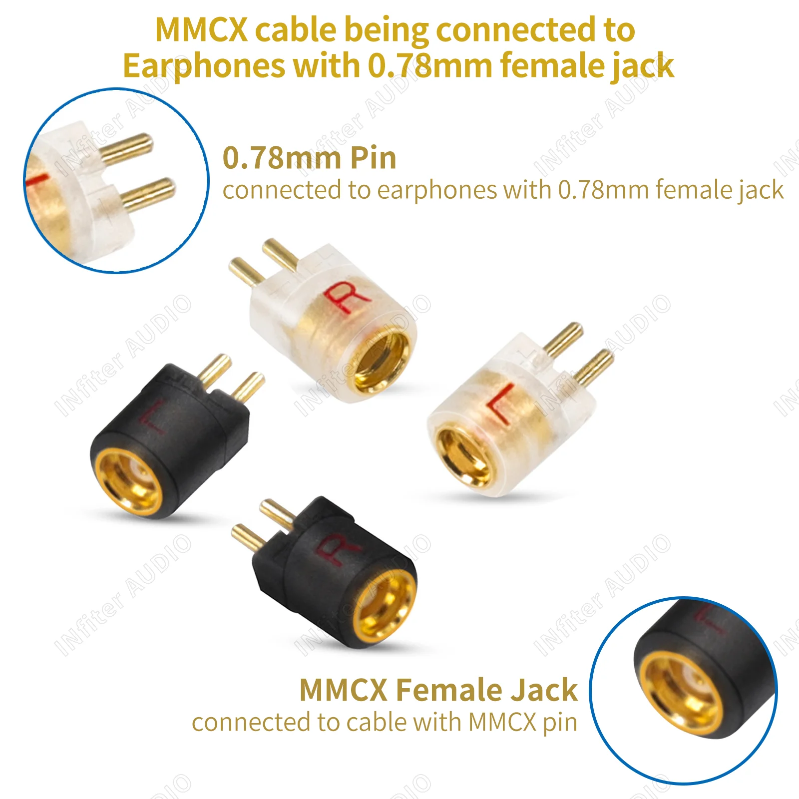 0.78 to mmcx super mini 0.78 adapter ultra short mmcx adapter mmcx to 0 78mm 2pin  adapter 0 78mm to mmcx 0 78 to mmcx adapter