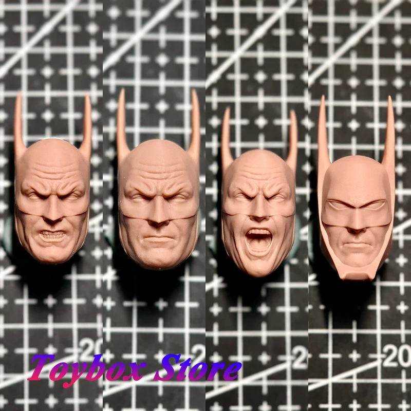

1/12 Comic Alex Ross Version Bat Hero Unpainted Head Sculpt Customization for 6inch Ml Shf Mafex Mezco 7inch Mcfarlane Body