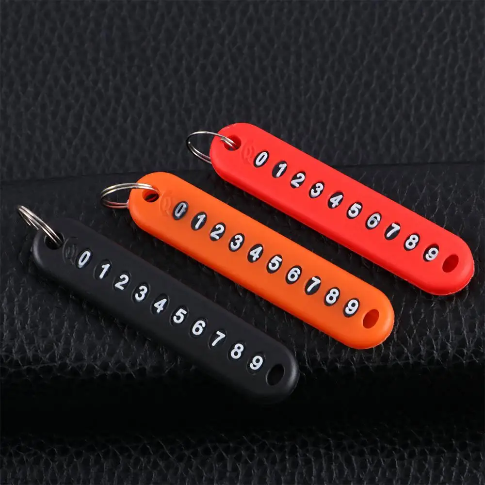 Креативный-портативный-орнамент-временная-парковка-номерной-знак-телефона-подвеска-для-ключей-брелок-с-номером-телефона-анти-потерянный-брелок