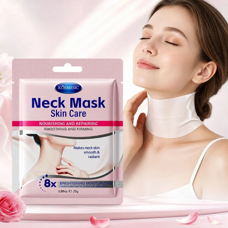 Niacinamide Snow Grass Neck Mask Deeply Nourishes Repairs Brightens Clears Skin Tone Improves Dullness Soothing Repairing Skin