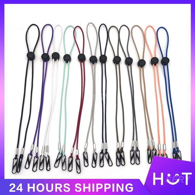 Masque de Face Rope Mains Libres avec Sangle de Cou, Ajustable et Durable