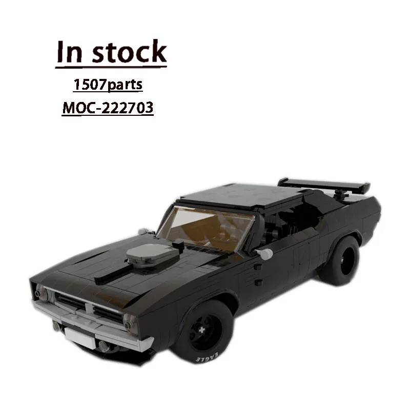 MOC-222703 جديد أسود مبدع سيارة رياضية كتل سباق نموذج 1507 PartsMOC الإبداعية بنين أطفال عيد ميلاد اللبنات لعبة الهدايا