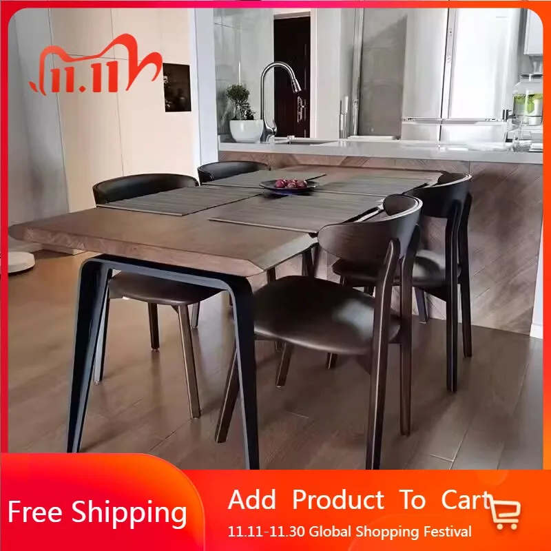 

Hotel Entryway Dining Table Mobile Nordic Modern Italian Dining Table Camping Bench Makeup Salon Wood Muebles Home Furniture