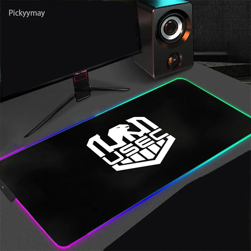 Imagem -05 - Tapete de Borracha Antiderrapante do Teclado do Computador do Gamer do Diodo Emissor de Luz da Esteira do Rato do Jogo do Rgb Grande com Fuga Retroiluminada de Tarkov Mousepad