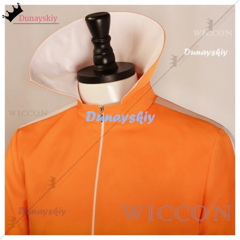 Movie Vector Cosplay Costume Orange Jakect Pant Outfits Set Mushroom-shaped  Wig Halloween Fancy Suit Party Suit