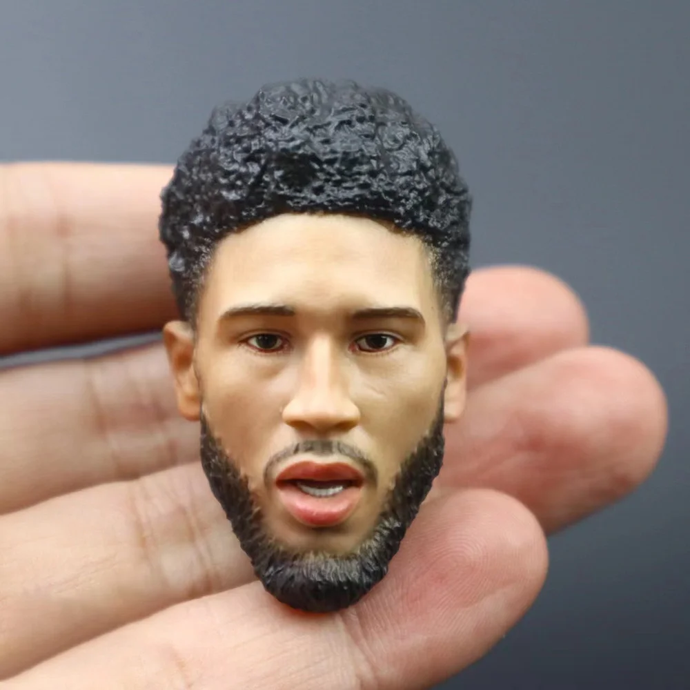 1/6 Scale Male Basketball Player Head Sculpt Open Mouth Head Carving Model Fit 12'' Soldier Strong Action Figure Body