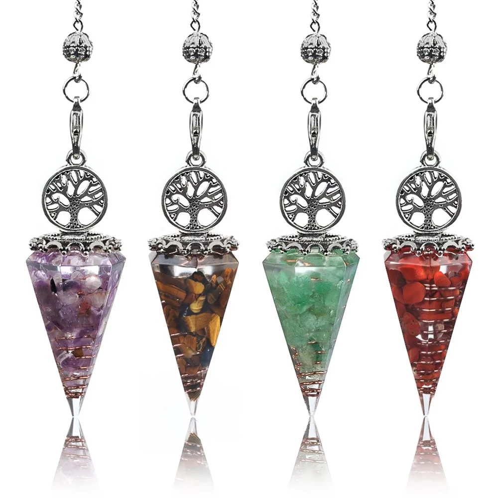 

Энергетический кристаллический камень, духовой маятник, шестиугольный конус, Древо жизни, натуральный аметист, зеленый авантюрин, орнамент для украшения дома