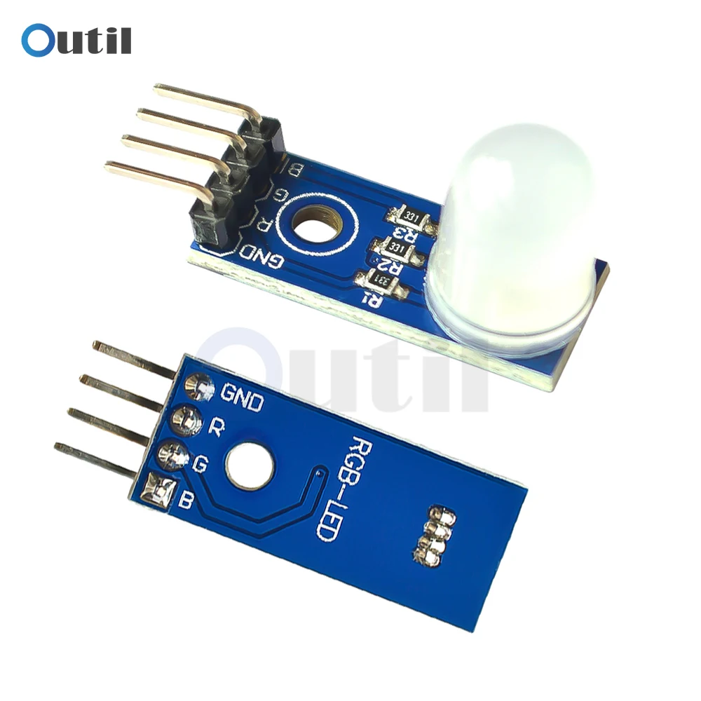 1-10 pièces DC5V 10MM Module LED rvb cathode commune Diode électroluminescente Module LED tricolore