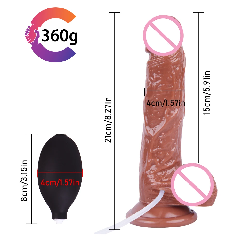 Gode éjaculant en silicone pour femme, pénis Él, mastrubator féminin, jouets sexuels, ventouse, 3 tailles