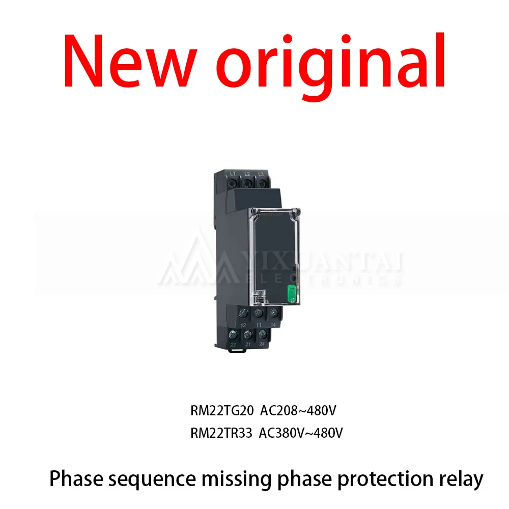 

1Pcs/New Original RM22TG20 AC208~480V RM22TR33 AC380V~480V Phase sequence missing phase protection relay