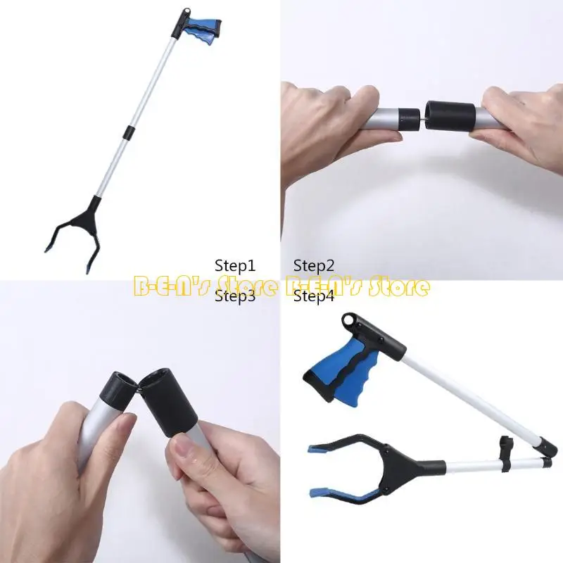 Y1AD Foldable Gripper Trash Picker Made of Aluminum Alloy and Plastic with Long Arm