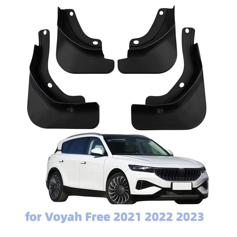 4PCS Black Mud Flaps Splash Guards Front Rear Mudguards Fender for Voyah Free 2021 2022 2023