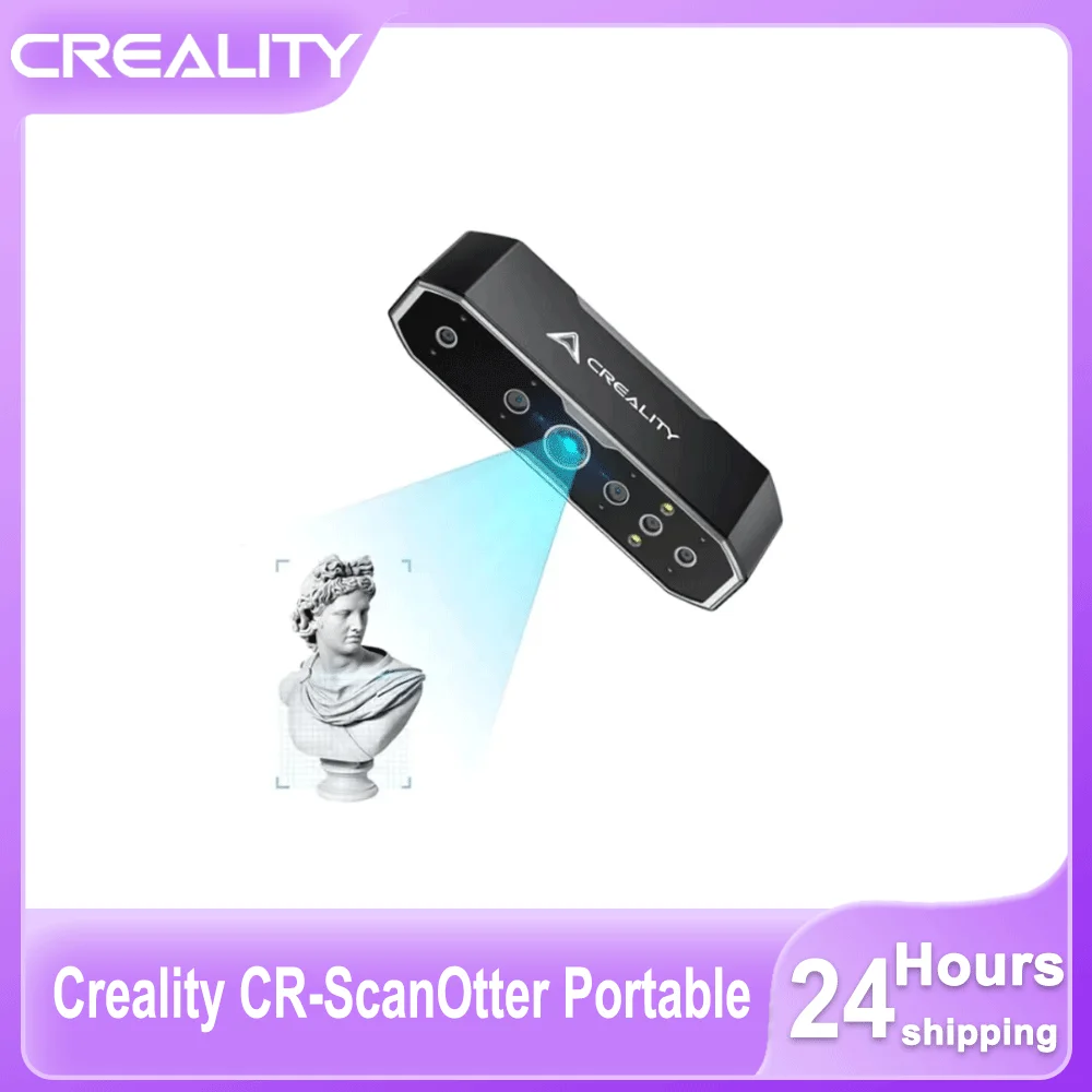 

Портативный модернизированный ручной 3D-сканер Creality CR-Scan Otter, точность 0,02 мм, высокая эффективность, скорость сканирования 20 кадров в секунду, защита от сотрясений
