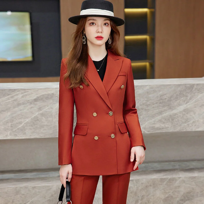 Suit Pant Set For Women In Autumn Casual British Style High-end Professional Suit Two-piece Formal Suit Fashion Temperament