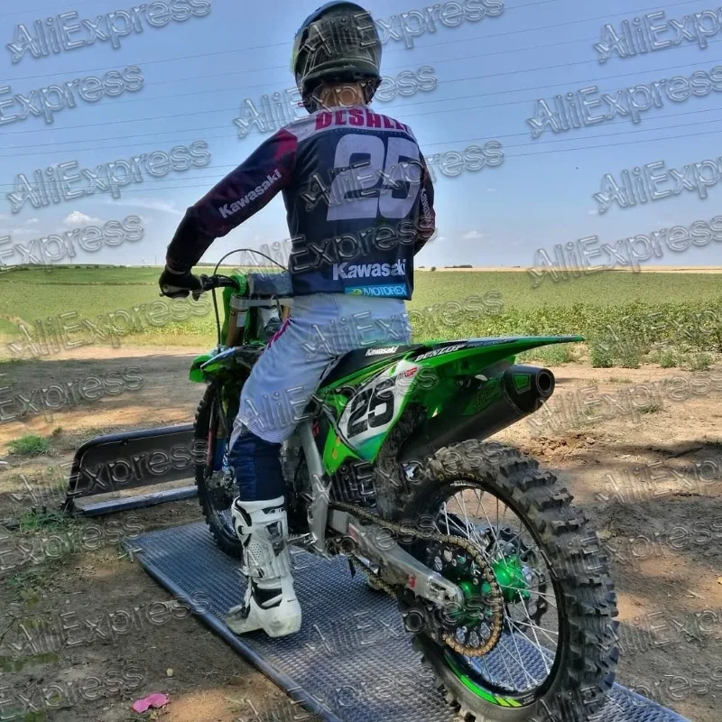 

Кавасаки # 25 DESALLE 25/26 Новый мотоциклетный костюм для мужчин, трикотаж для мотокросса, большой дышащий, быстросохнущий спортивный костюм с длинными рукавами