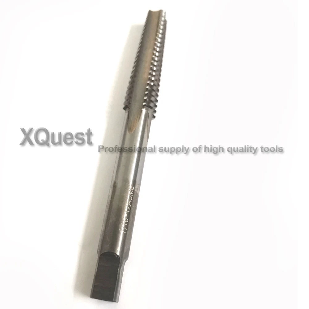 XQuest HSS Acme trapezoidal thread tap tpi ACME7 / 16 7/16 ACME7 / 16-12 Left Hand ACME Trapezoid Screw Thread taps 7 / 16-12