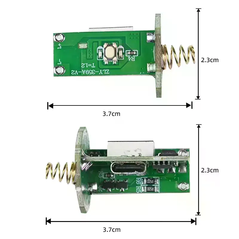 

1Pcs Charge And Discharge Anti-reverse Connection Flashlight Fishing Light Circuit Board Display Circuit Driver Motherboard