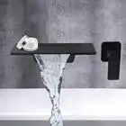 

Single Handle Wall Mount Waterfall Basin Faucet Bathroom Basin Sink Mixer Tap US