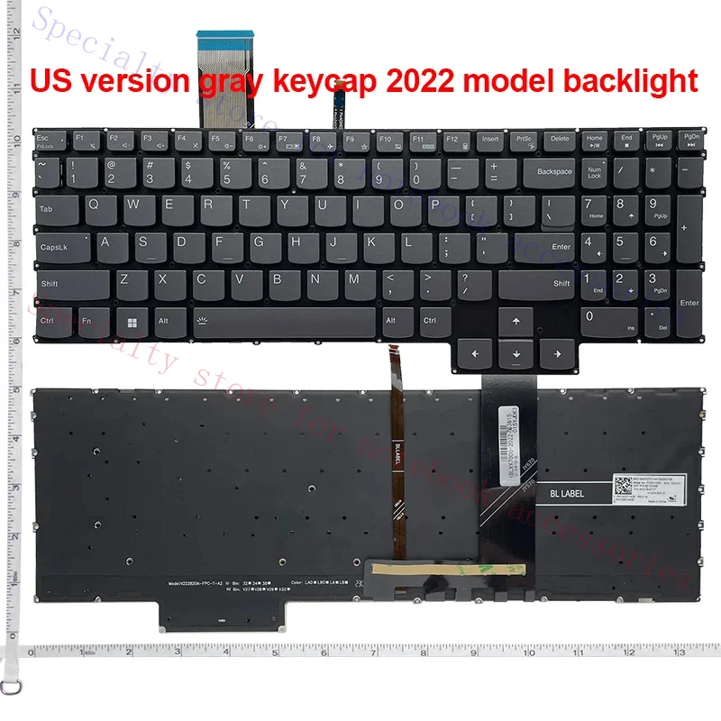 US NEW keyboard For Lenovo Legion 5 Pro 16IRX8 16IAH7 16IAH7H 16ARH7H 5 15IAH7H R9000P Y9000P IRX8 ARX8 IRX8H ARX8H 2023 laptop