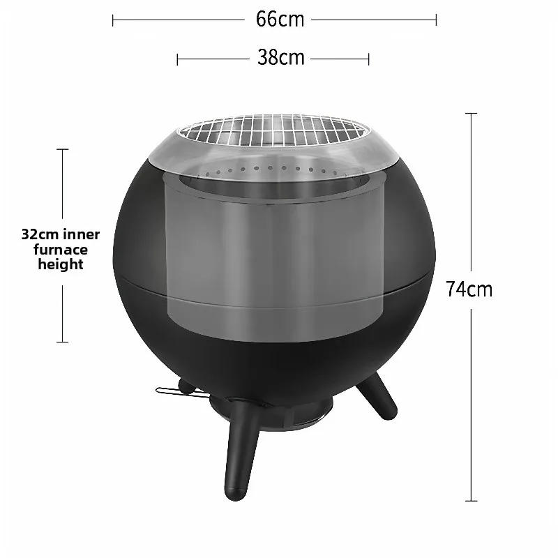 

Outdoor Craftsman Yard Grill Large Less Smoke Grill Household Heater Bonfire Firewood Charcoal