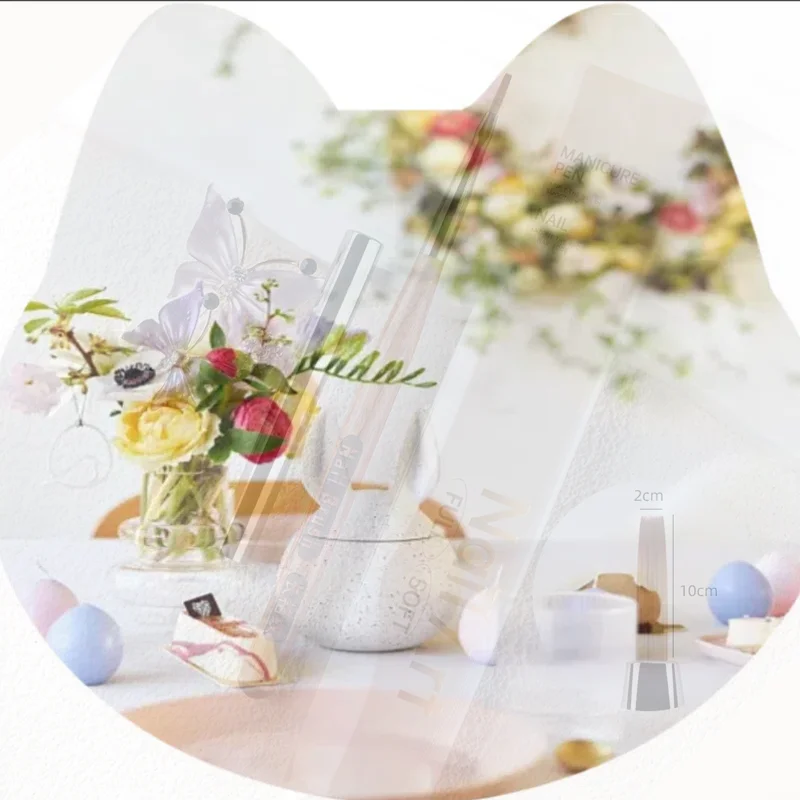 1 قطعة الفرنسية منقوشة مسمار الفن فرش خط شبكة نمط قلم رسم DIY بها بنفسك الأشعة فوق البنفسجية هلام تمديد اللوحة لوازم #6