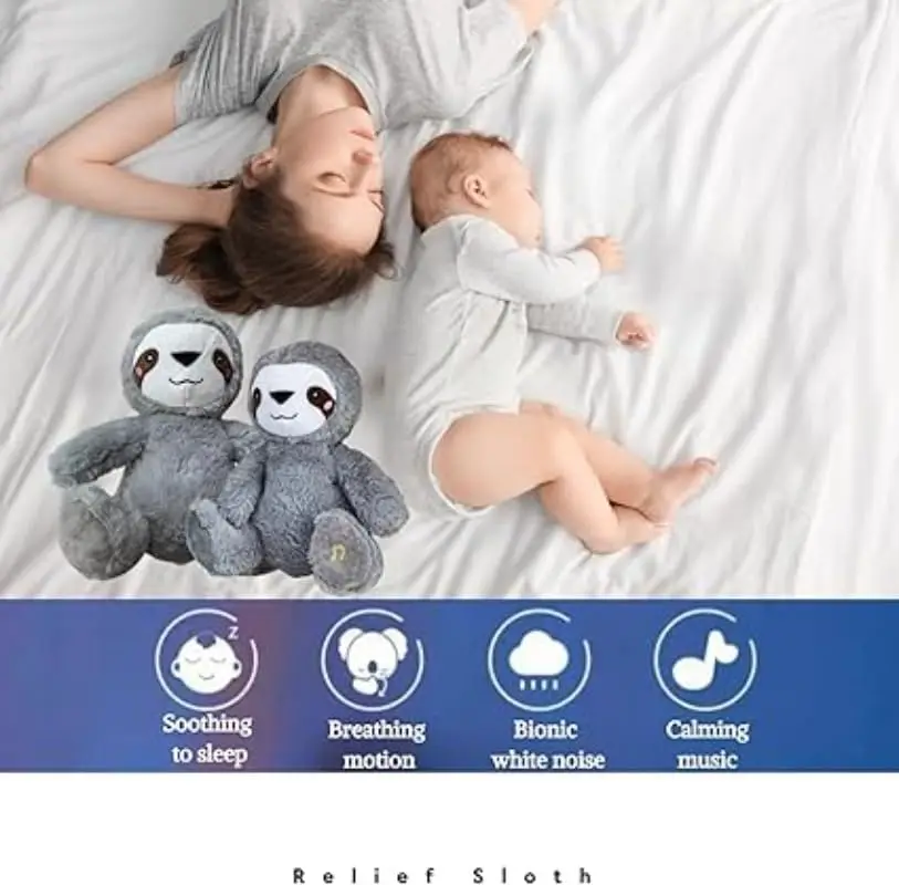 Beruhigender Atemotter zur Angstlinderung von Koala, beruhigender Atemotter, beruhigender Koalabär aus Plüsch mit Musiklichtern und rhythmischer Atembewegung, für