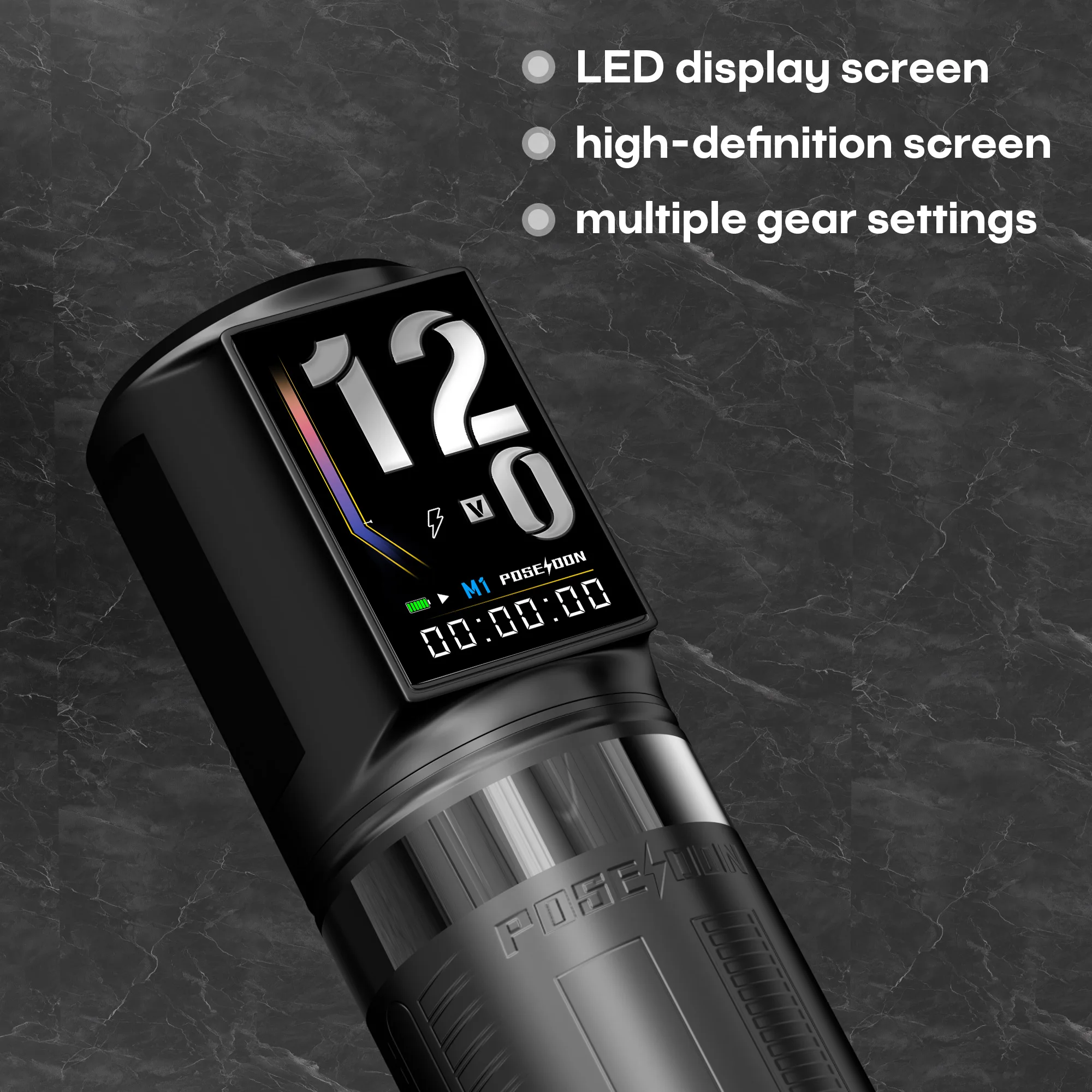 POSEIDON Tattoo Machine HM163 Battery Power High Quality Tattoo Pen With Powerful Custom Motor For Professional Tattoo Artist