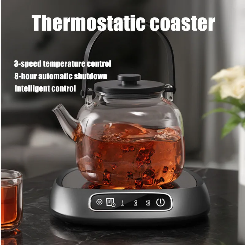 2024 Thermostatic Heating Coaster USB Home Heating Coaster 3-speed Adjustment Heating 55 Degrees Constant Temperature