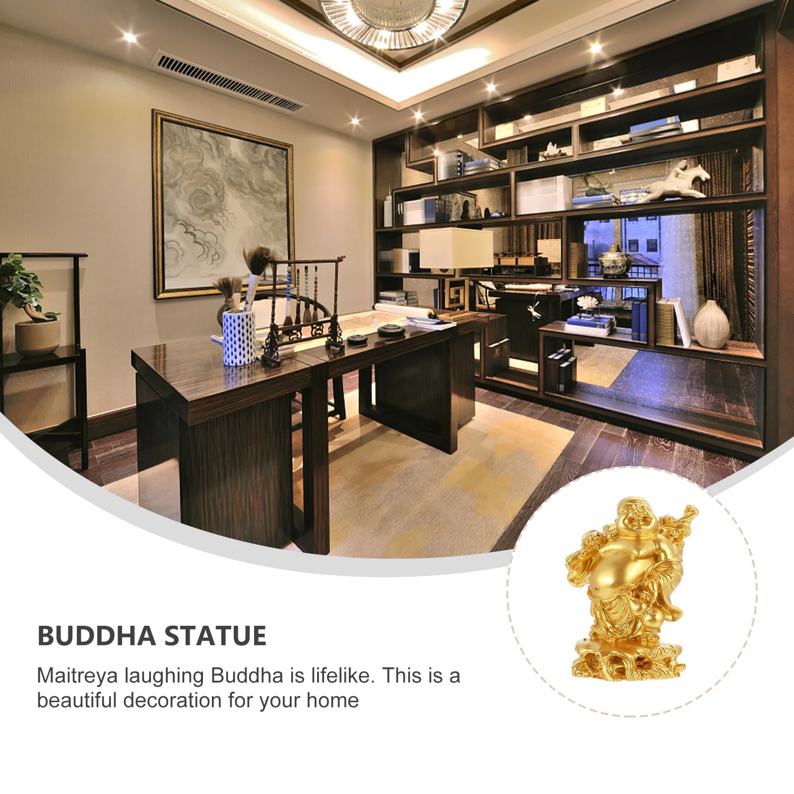 

Statue for Indoor Ornaments Living Room Office Decor Resin Figurine Home Decoration