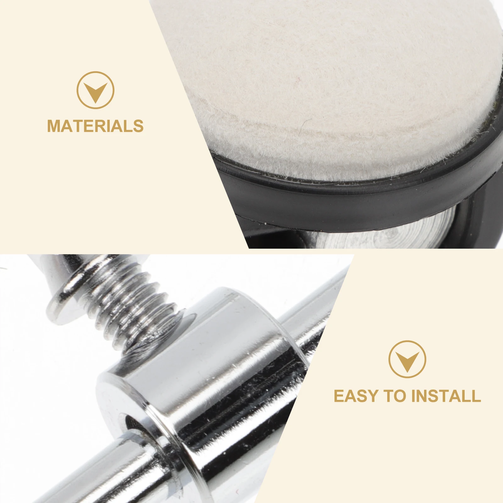 

Drum Hammer Head Percussion Instrument Part Pedal Replace Kick Accessories Parts for Felt Foot Supplies