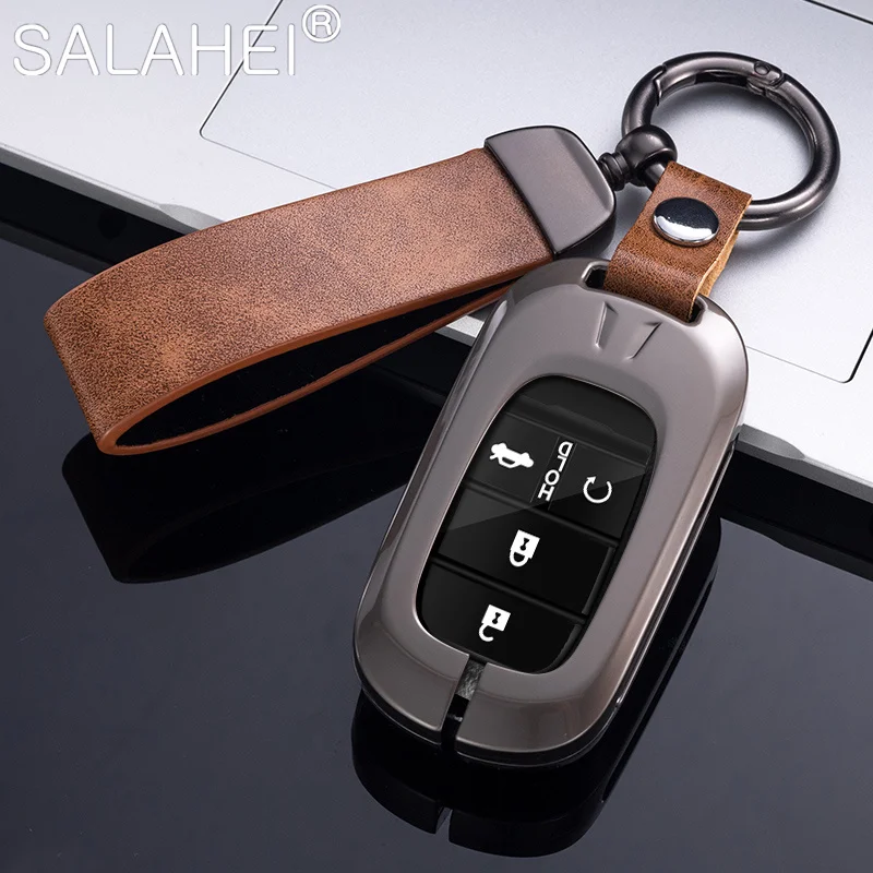 

Car Remote Key Cover Fob Case Holder Shell For Honda CRV City Civic Accord HRV Vezel 2021 2022 Keyless Keychain Accessories